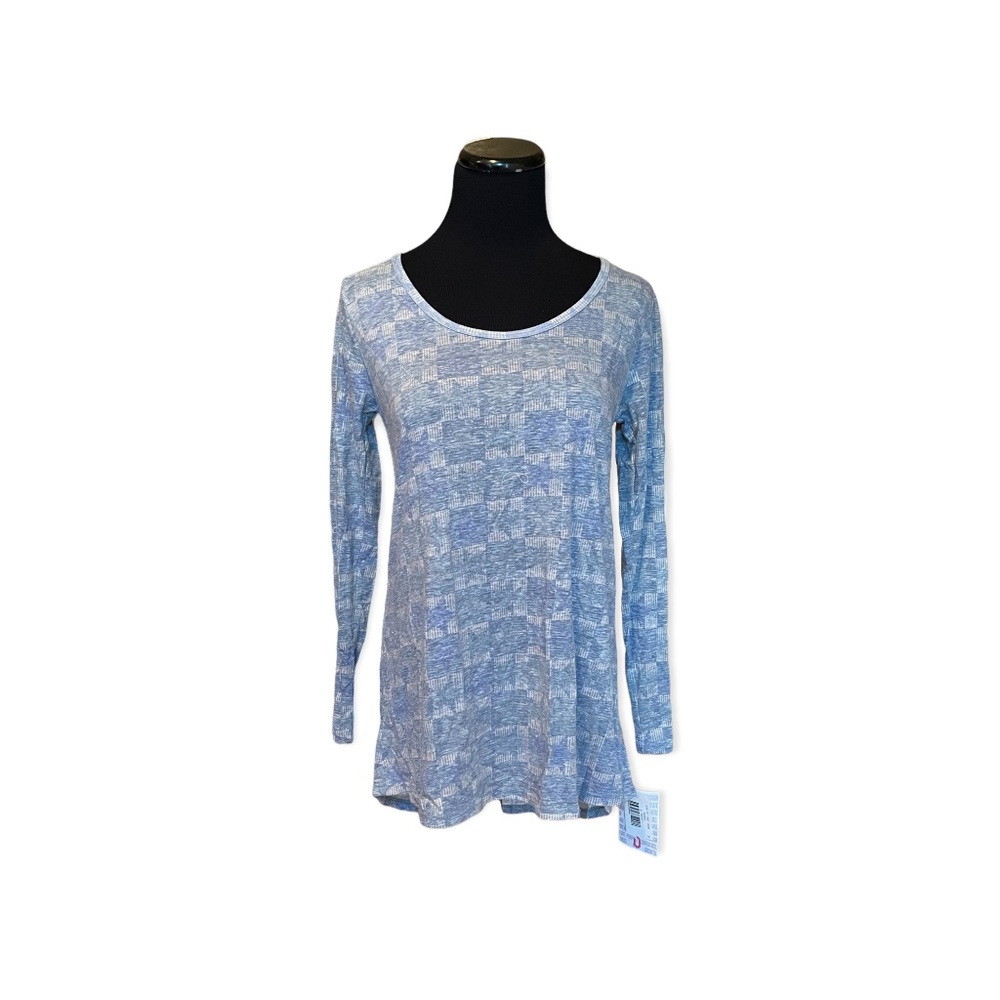 S LuLaRoe Long Sleeved Lynnae Tee NEW Stars Patriotic Small